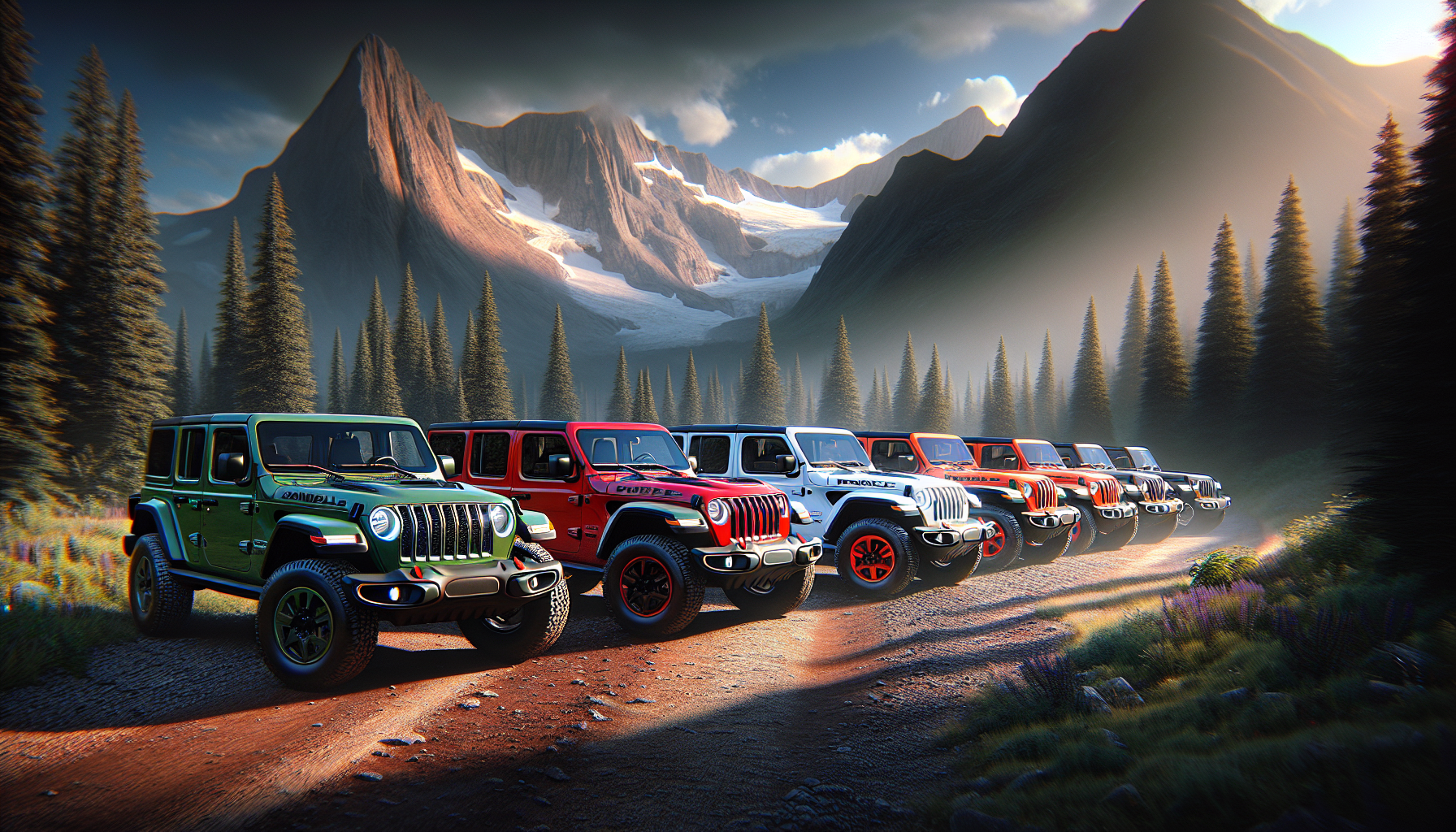 Colori Jeep Più Popolari: Tonalità OEM Iconiche Attraverso la Storia